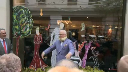 Manolo Blahnik reveals designer windows for Mayfair Hotel