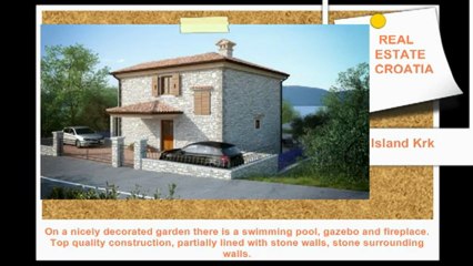 Properties on the Croatian coast - Island Krk - Stone villa for sale