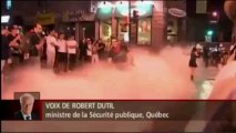 Le Téléjournal RDI : Grève étudiante, Montréal, 300 arrestations