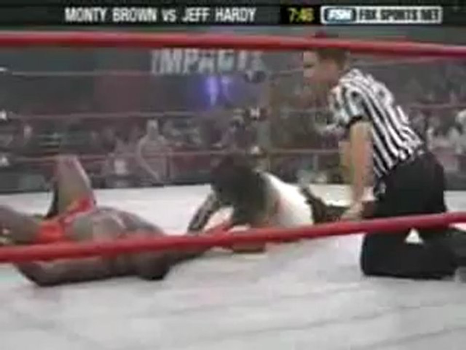 October 15, 2004 TNA Impact Jeff Hardy vs Monty Brown!