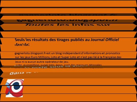 TIRAGE LOTO LUNDI 25 FÉVRIER 2013 Notre système loto fonctionne !