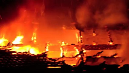 LE CREUSOT : Maison en feu rue Edith Cavell