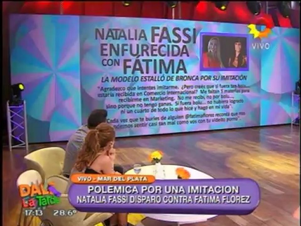 Pronto.com.ar Fatima Florez le responde a Fassi