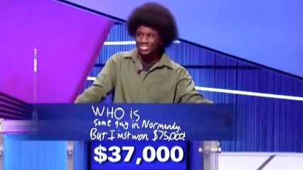 Jeopardy! Teen Tournament Winner Leonard Cooper's Funny Winning Response