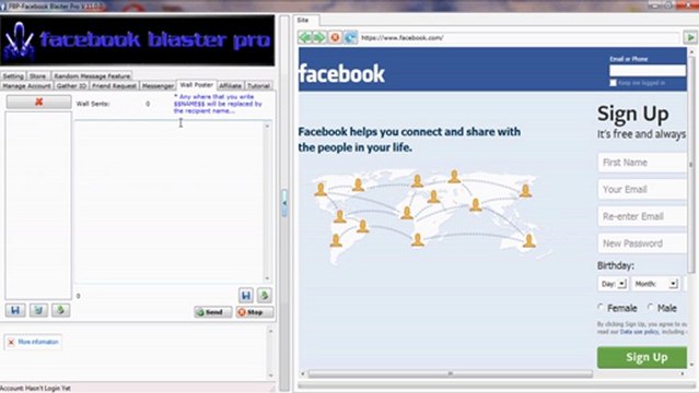 Facebook Blaster Pro Bot for PC and Mac - Updated February 2013! (Free - Version 11)