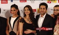 Ayushmann Khurana, Ileana D'cruz, Richa Chadda at an event