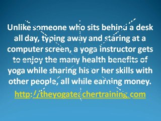Benefits Of Being A Yoga Instructor