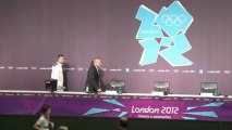 Oscar Pistorius, premier double amputé à participer aux jeux Olympiques, le 2 août 2012
