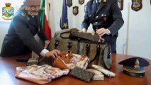 Roma - Borse contraffatte di Luis Vuitton, Gucci, Alviero Martini (13.02.13)