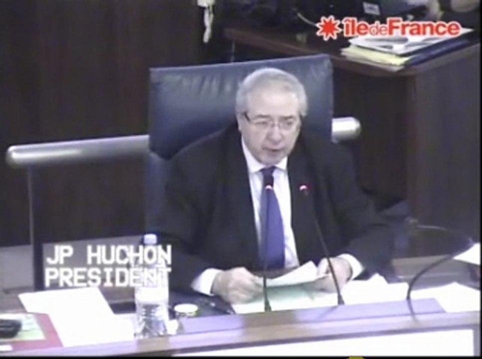 Région IDF - Grand Paris Express - Jean-Paul HUCHON répond aux questions orales des groupes PRG-MUP et UDI