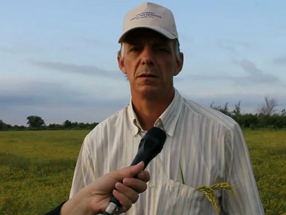 Joao Batista Amadeo Volkmann(Sentinela Do Sul, Brazil) in Montpellier -First international conference on organic rice production