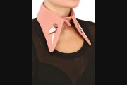 Au Jour Le Jour  Flamingo Embroidered Neoprene Collar Fashion Trends 2013 From Fashionjug.com