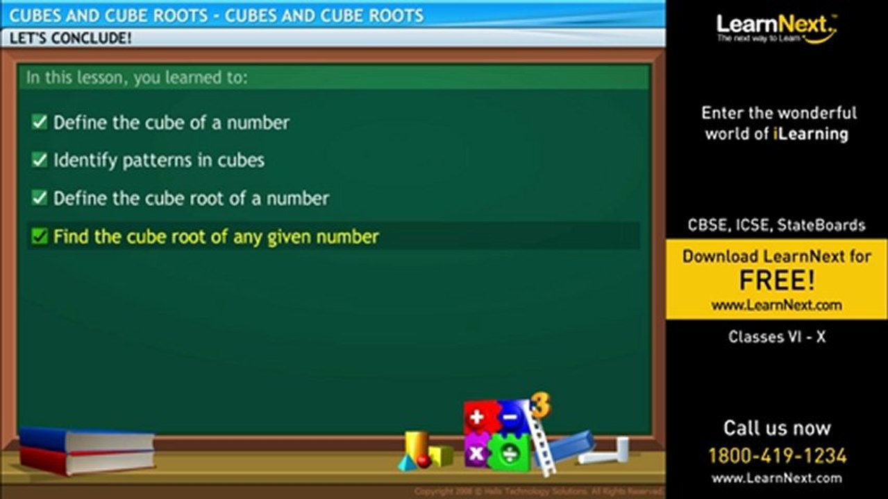 Class VIII Cubes and Cube Roots