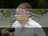 Entretien avec  Jean-Claude Mouret  (UMR Innovation, Inra) 1ère Conf. Int. sur les systèmes de production rizicole biologique