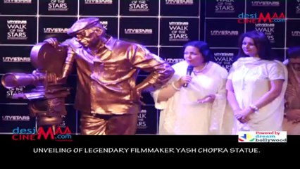 UNVEILING OF LEGENDRY FILMMAKER YASH CHOPRA STATUE.