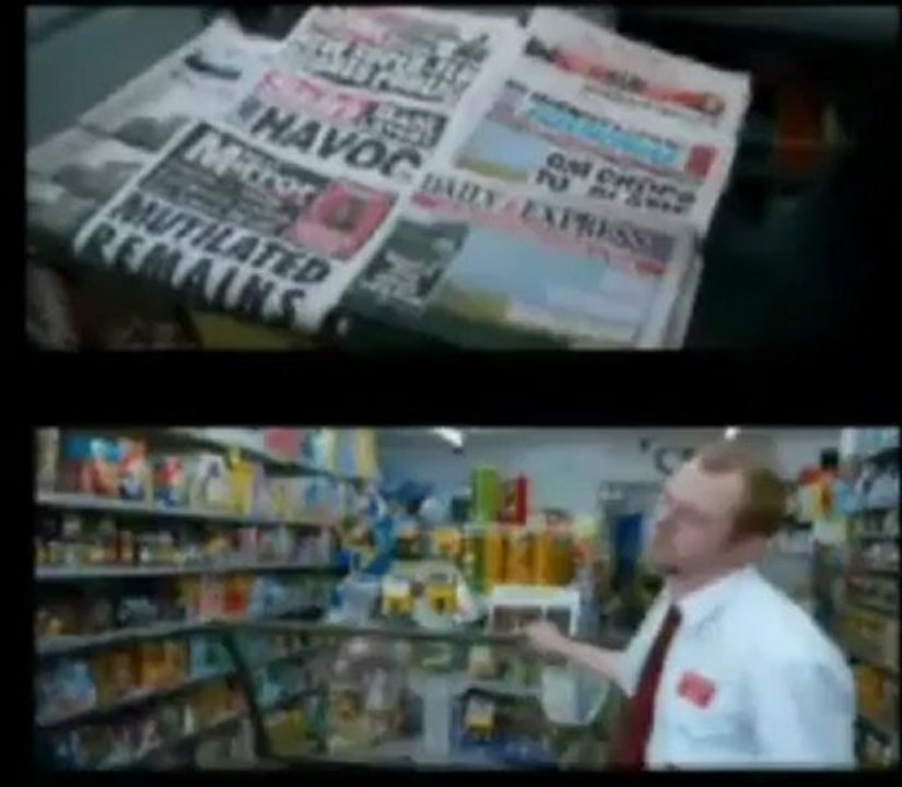 Shaun of the Dead Walking Scene Side-by-side (High)