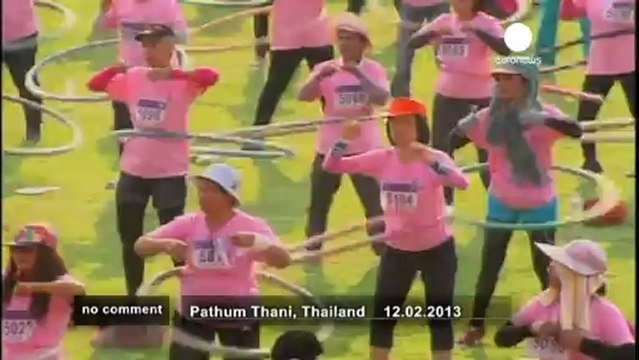 Thailand breaks world Hula Hoop dancing record - no comment