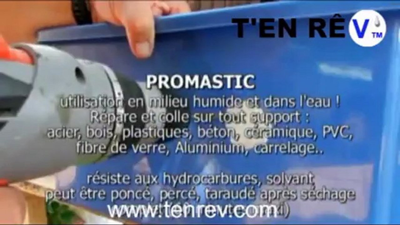 promastic pâte à réparer epoxy SOUS l'EAU !