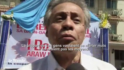 Les Philippins convolent en masse pour la Saint Valentin