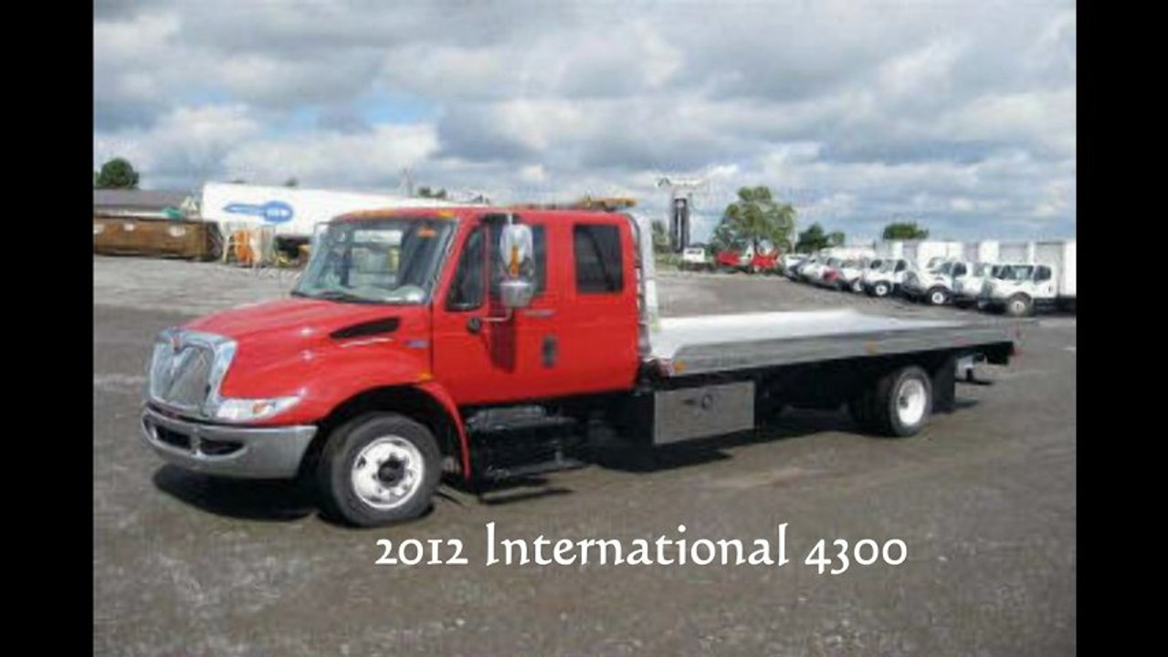 New 2012 International extended cab medium duty tow truck roll back truck for sale