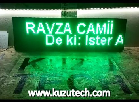 kuzutech - kayan yazı, grafik tabela, led ekran, p10, panel tabela, led tabela