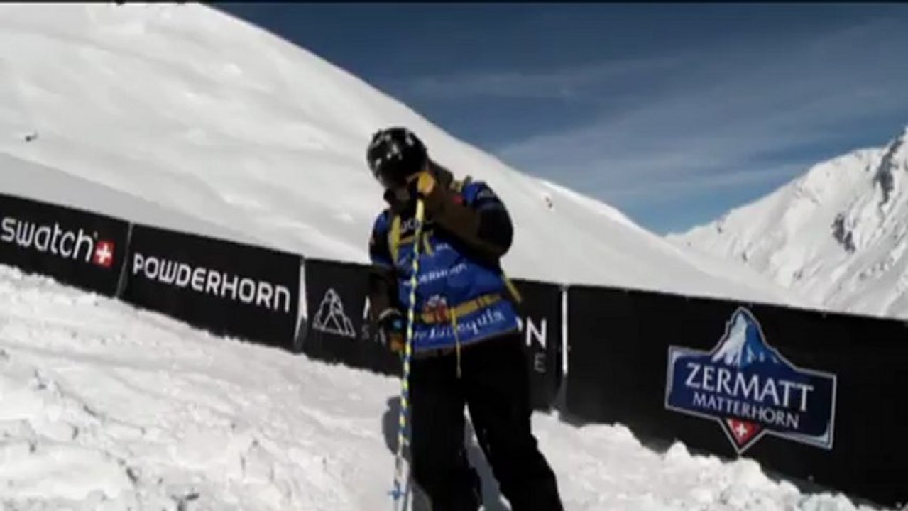 Backflip with an avalanche behind his back video Dailymotion