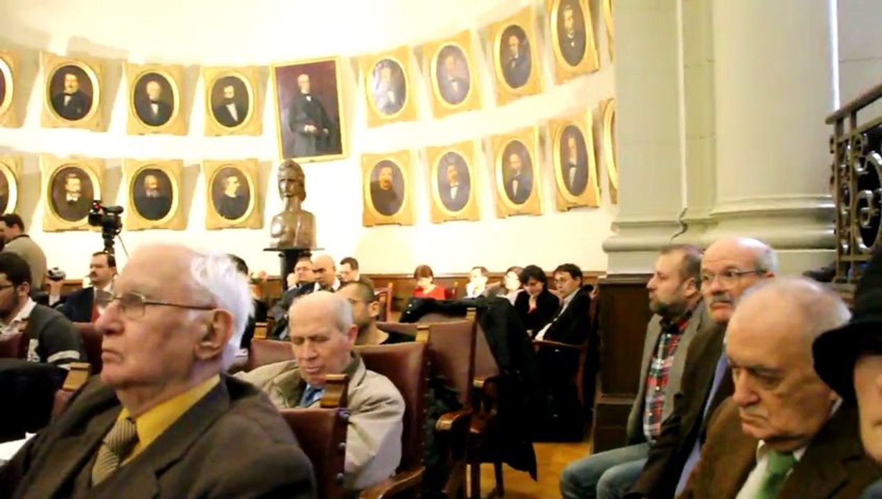 Acad Dan Berindei la lansarea Enciclopediei regimului comunist din Romania la Academia Romana