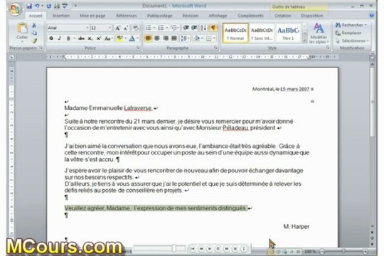 Tutoriel WORD 2007: Cours N°30 Comment utiliser des abréviations pour des textes souvent utilisé