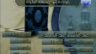 الختمة المجودة المرئية للحزب الاول من القرآن - الشيخ/ عبدالباسط عبد الصمد