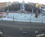 Rusya'da meteorun düşme anı kamerada