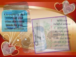 Choose a stylish & designer wedding invitations at Citronpresse