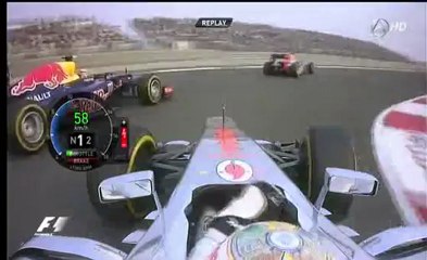 Fernando Alonso vs Lewis Hamilton vs Jenson Button - GP India 2012