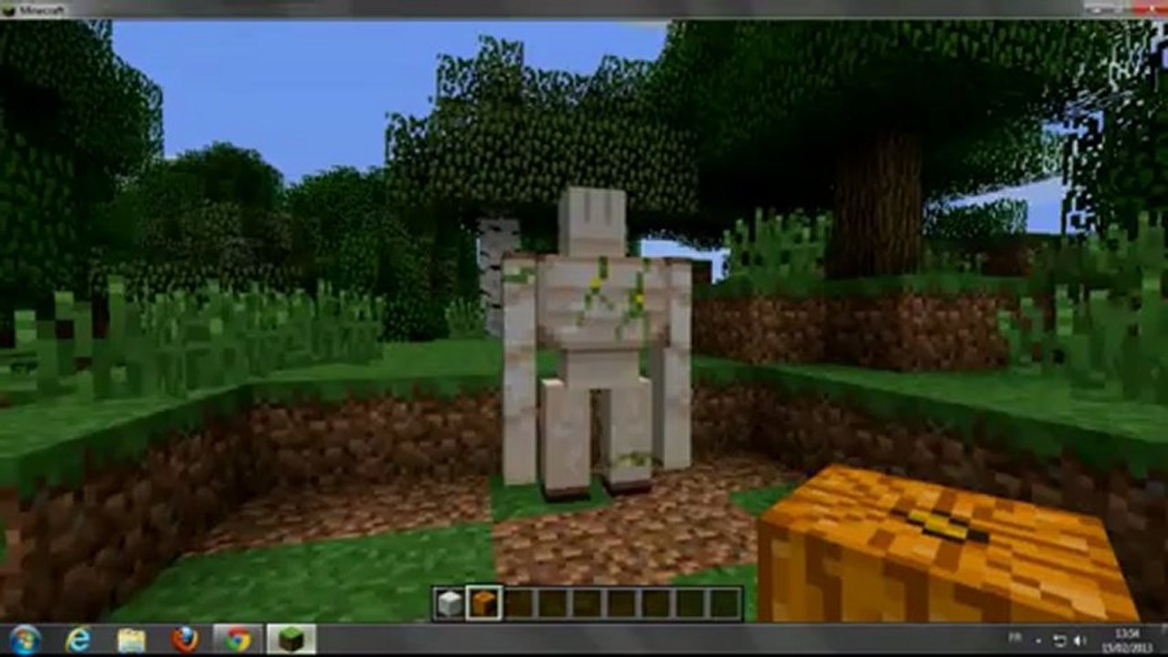Un golem de faire dans minecraft