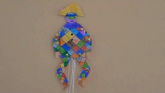 Arlequin articulé / Tuto sur mon blog