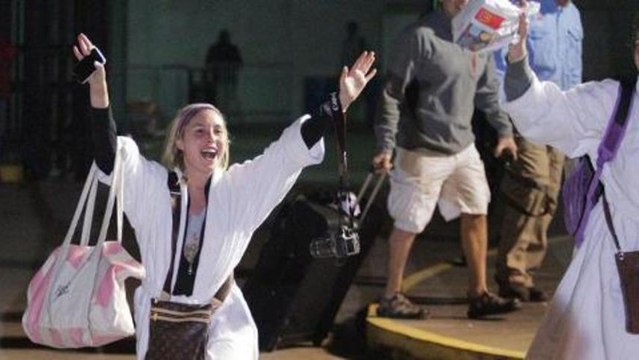 Stricken cruise ship docks in US port