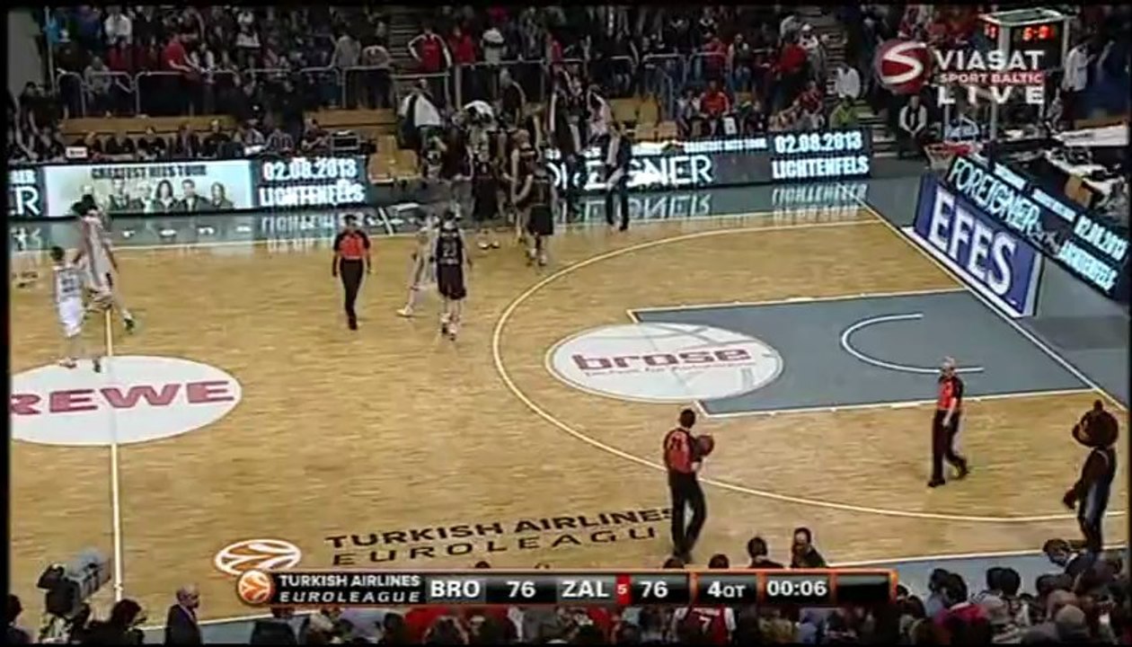 Brose Baskets vs. Zalgiris Kaunas 	February 14, 2013, Euroleague 4kelinys
