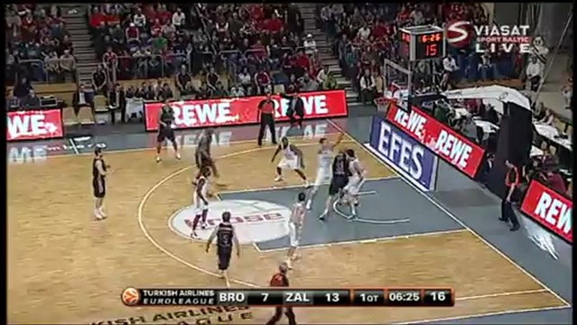 Brose Baskets vs. Zalgiris Kaunas February 14, 2013, Euroleague 1kelinys