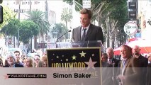 Simon Baker receives his Star in the Walk of Fame of Hollywood