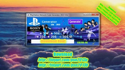 PlayStation Network Code  2013 3.0v NEW