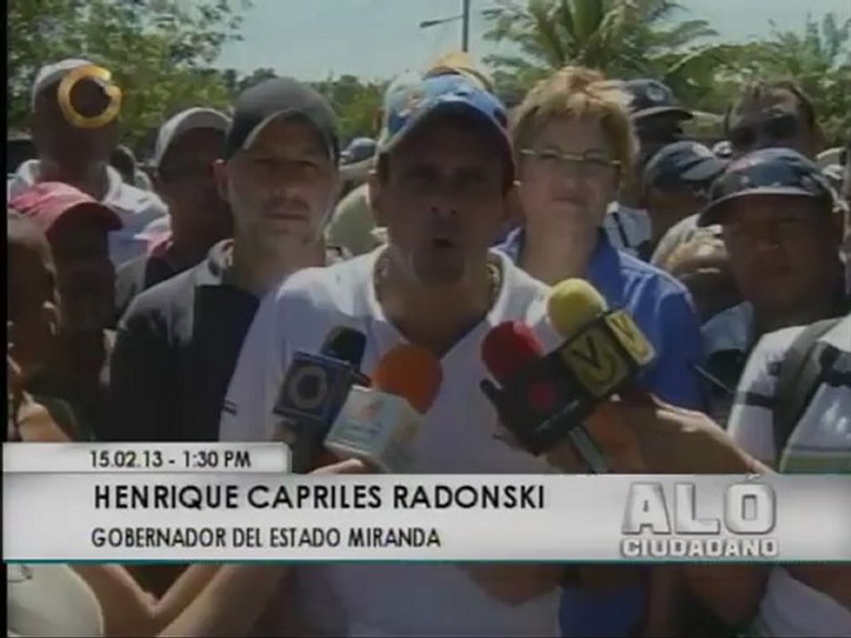 Capriles se pronuncia sobre salud del presidente Chávez