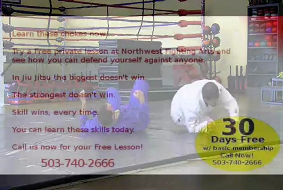 Portland Jiu Jitsu: Arm Bar from Cross Choke