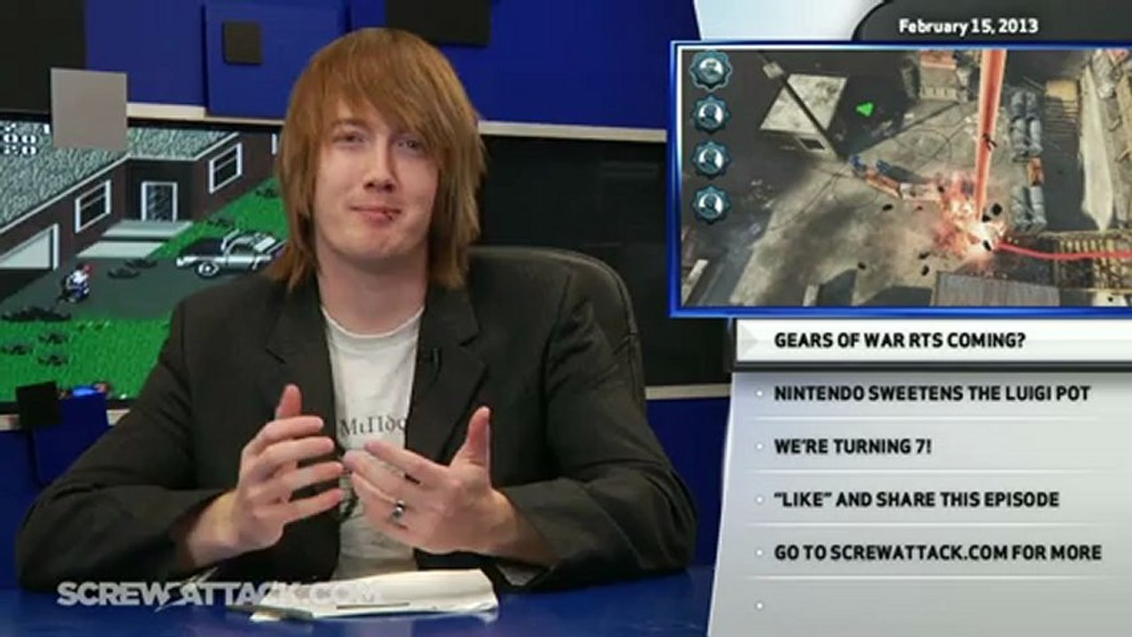 Gears of War on Kinect, a Free 3DS XL Game and It's ScrewAttack's Birthday! - Hard News Clip