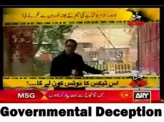 ARY program Jurm Bolta ha exposes extortion in Lahore. Part 2