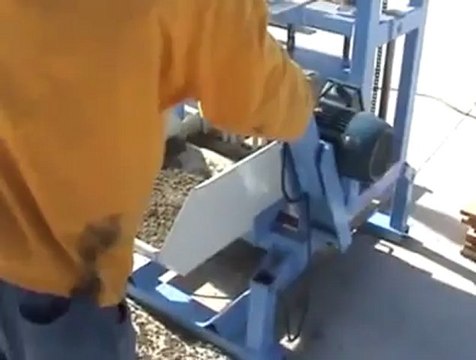 Изготовление шлакоблоков на станке
