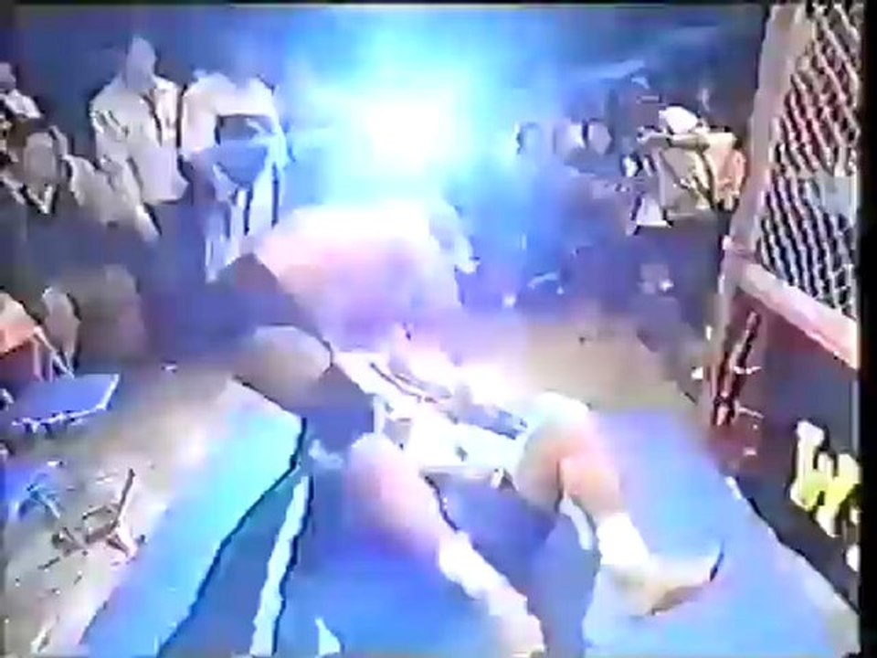 Genichiro Tenryu, Koki Kitahara & Jun Kikuchi vs Abdullah the Butcher, Tarzan Goto & Ryo Miyake