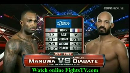 Jimi Manuwa vs Cyrille Diabate fight video
