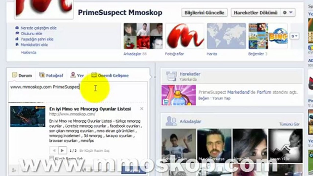 Facebook Durum ve Resim Beğendirme Hilesi - www.mmoskop.com