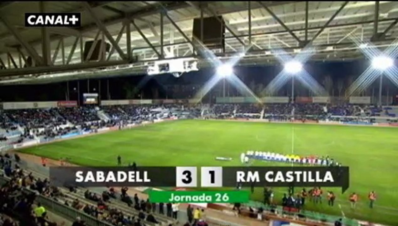 Liga Adelante SABADELL 3  RM CASTILLA 1