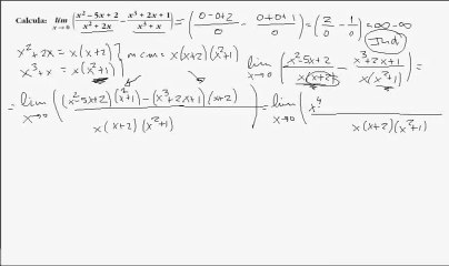 Problema de limites(indeterminacion infinito menos infinito)