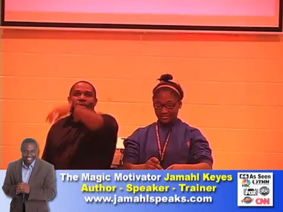 Charter School Assembly Program speaker Jamahl Keyes.